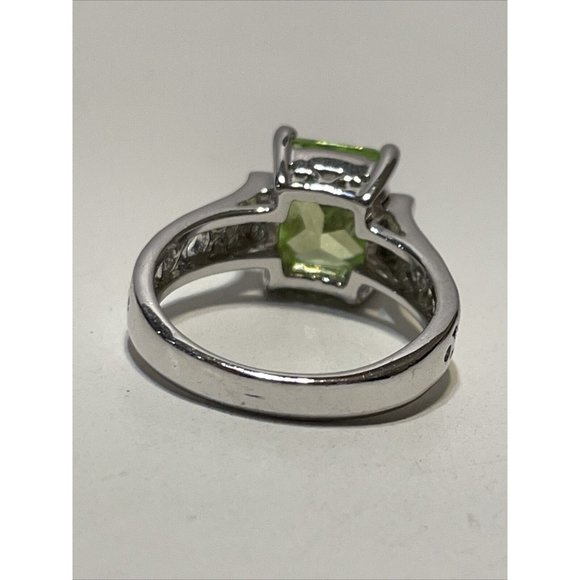 LIA SOPHIA 'Appletini' Silver Green CZ Solitaire - Picture 8 of 8